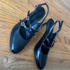 H&M Black Strappy Heels